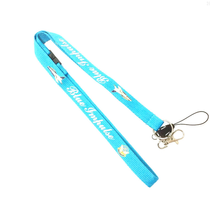 CMYK Custom Polyester Silk Screen Lanyards With Mobile Phone String supplier