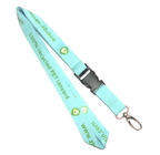 China Recycled PET Neck Strap Lanyard , Cell Phone Neck Strap With Colorful Logo distributor