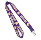 Best Purple Custom Polyester Lanyards Personalized Environmental Protection for sale