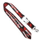 Best WL-2 Business Conference Woven Lanyards Personalized , Flat Polyester Lanyard for sale