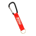 Best Metal Ring Carabiner Key Chain , Black Carabiner Keychain 60MM +  32  MM Dia for sale