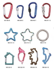 Best Eco Friendly Climbing Carabiner Clips,  Carabiner Key Ring Special Shaped for sale