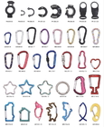 Best Multicolor Climbing Keyring Aluminum Carabiner Clips Decorative Sticker Style for sale