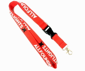 Best Plastic Buckle Cell Phone Holder Lanyard / Silk Screen Printing Neck Straps For Name Badges for sale