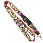 China Colorful Dye Sublimation Heat Transfer Lanyard With Plastic Buckle distributor