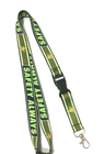 China Heat Transfer Custom Polyester Lanyards , Patone Color Dye Sublimation Neck Lanyards For Badges distributor