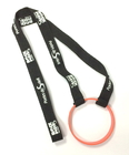 Best Custom Polyester Breakaway Neck Lanyards With Silicone Wristband for sale