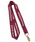 China Metal Clip Attachment Screen Printed Lanyards / Polyester Neck Lanyards For Keys distributor