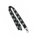 China Custom Polyester Silk Screen Lanyard With Safety Buckle / Metal Hook distributor