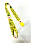 Best Yellow Flower Printed Fashionable Dye Sublimation Lanyards Pretty Colorful for sale