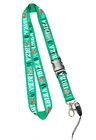 China Delicate Shiny Green Cell Phone Neck Lanyard With Love IBIZA Logo Safety Buckle distributor