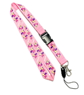 Best Disney Cute Pink Mickey Detachable Cell Phone Holder Lanyard With Silk Screen Print for sale