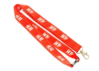 Best Safety Breakaway Flat Polyester Lanyard Metal Hook For Mountain Climbing for sale