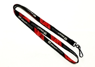 Best Black J Hook Dye Sublimation Lanyards 10mm Wide For Camping Trade Show Exhibition Event for sale