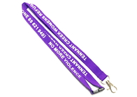 Best Purple Safety Break Custom Polyester Lanyards Easy Locking Diverse For Game for sale