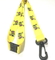 Yellow Custom Logo Dye Sublimated Lanyards With Swivel J Hook And Safety Buckle supplier