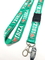 Delicate Shiny Green Cell Phone Neck Lanyard With Love IBIZA Logo Safety Buckle supplier