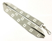 Simple Flat Polyester Lanyard Grey One Sided Color Printing J Hook for Activity supplier