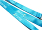cheap Blue Business Meeting Custom Printed Lanyards J Hook Safety Break Polyester Material