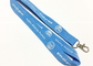 Blue Metal Hook Custom Polyester Lanyards Trade Export Environmental Protection supplier