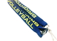 Flat Custom Polyester Lanyards , Cell Phone Holder Lanyard With Professional Design supplier