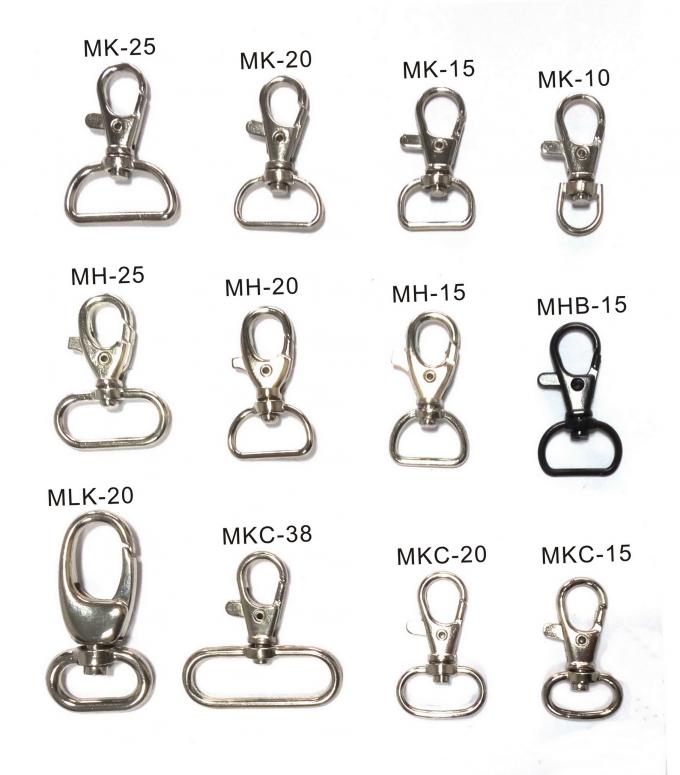 Alloy / Iron Crocodile Clips Lanyard Components Professional For ID Card
