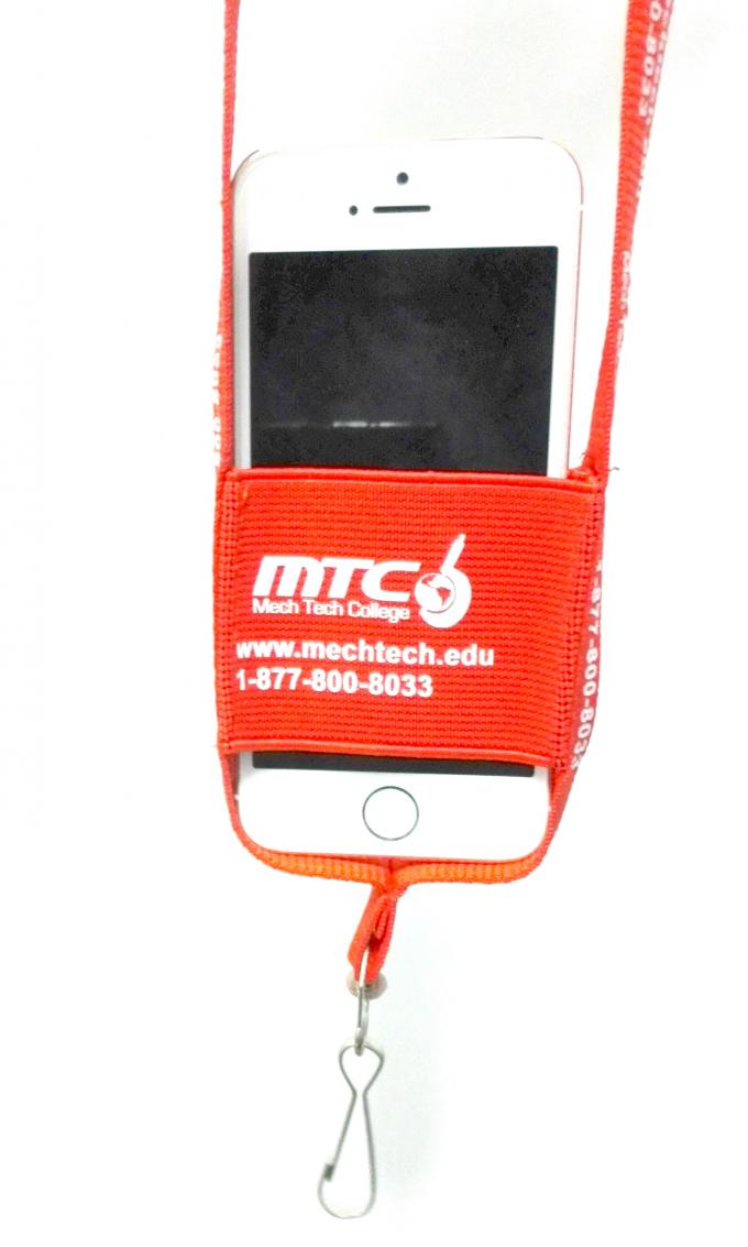 Customized Promotional Custom Polyester Lanyards Mobil Phone Holder Pocket Lanyards