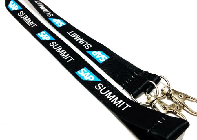 Special Two Metal Hooks Custom Printed Lanyards Safety Breakaway Attachments
