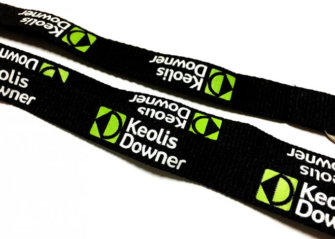 Low Minimum Order Custom Polyester Lanyards Simple Colors Fashion Style