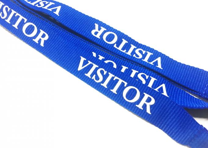 Egg Hook Safety Break Matched Custom Polyester Lanyards Polyester Material For Sports