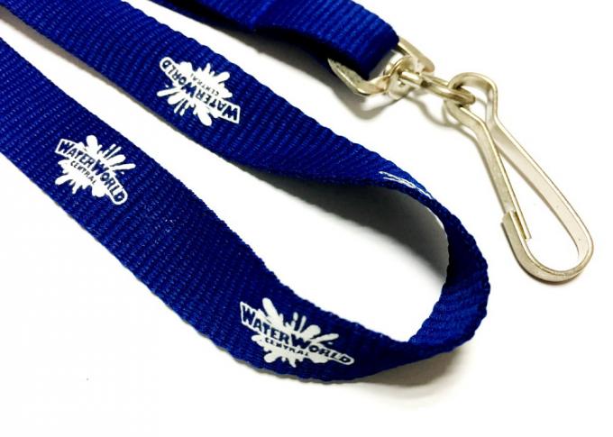 Eco - Friendly Sublimation Custom Polyester Lanyards Single J Hook Accessories
