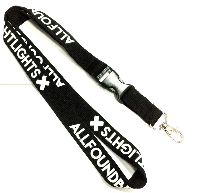 Customized Logo And Color Silk Screen Lanyard / Key Chains Neck Strap