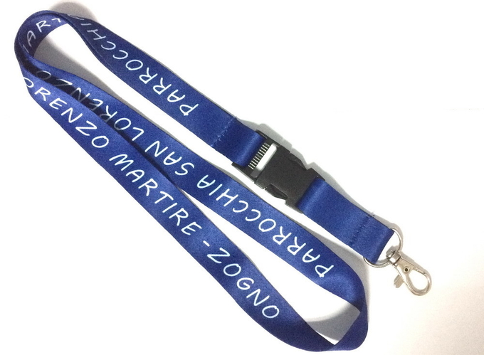 Custom Promotional Dye Sublimation Lanyard with 100% Polyester Material