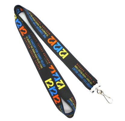 Fashion Event Dye Sublimation Lanyards For Name Badge / Pass Permission Card supplier