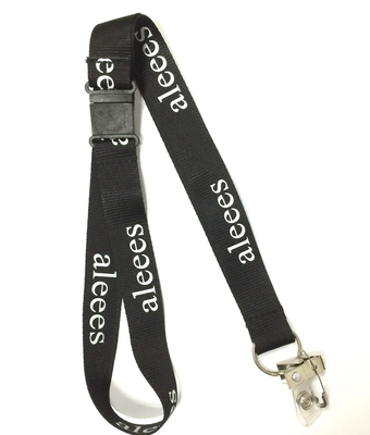 Safety Buckle Custom Polyester Lanyard / Cell Phone Id Badge Neck Strap supplier