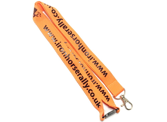 Polyester Custom Printed Lanyards , Heat Transfer Lanyards With Silk Screen Printing supplier