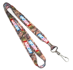 China Double Sided Dye Sublimation Lanyards Blanks With Swivel J-Hook distributor