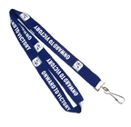 China Blue Schools Name Badge / Key Chains Neck Straps Customizable One Side distributor