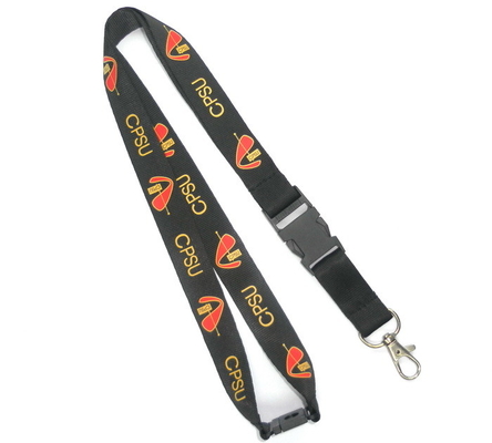 Best Plastic Buckle Sport Games Custom Nylon Lanyards , ID Badge Holders Lanyards for sale