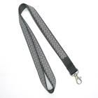 Best Plain Black Durable Nylon Neck Strap , Business Conference Lanyards for sale