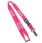 Best 900mm X 20mm Red Woven Lanyards Personalized Cell Phone Neck Strap for sale