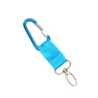 China Nylon Blue Personalized Metal Carabiner Clips For Climbing / Outing Exploring distributor