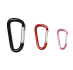 China D Shape Customized Small Carabiner Clips With Silk-Screen Printing Logo distributor