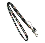 Best 4 Color 1 Side Tubular Cell Phone Neck Lanyard , Custom Polyester Lanyards for sale