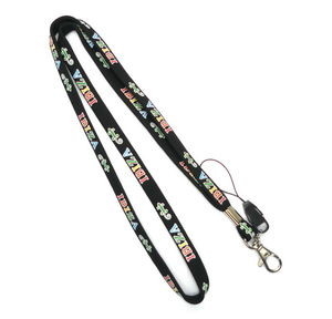 China 4 Color 1 Side Tubular Cell Phone Neck Lanyard , Custom Polyester Lanyards distributor