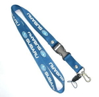 China Screen Printing ID card / Cell Phone Neck Lanyards With Plastic Buckle distributor