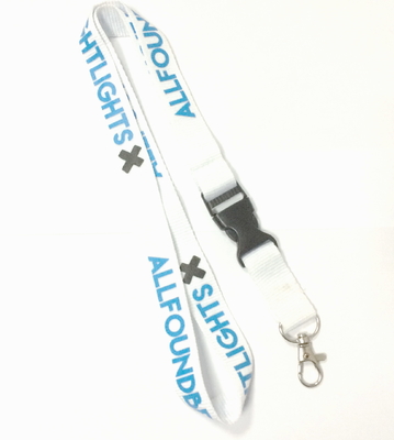 China Attractive Custom Dye Custom Polyester Lanyards For Identification Badge / Whistle / Keys distributor