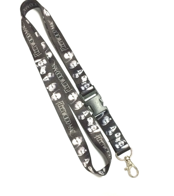 China Radio Music Band Dye Sublimation Lanyards , Nice Good Looking Full Color Lanyards distributor