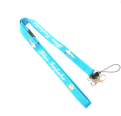 China CMYK Custom Polyester Silk Screen Lanyards With Mobile Phone String distributor