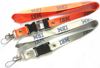 Simple Shiny Flat IMB Logo Nylon Neck Strap Personalised With USB Buckle Metal Hook for sale